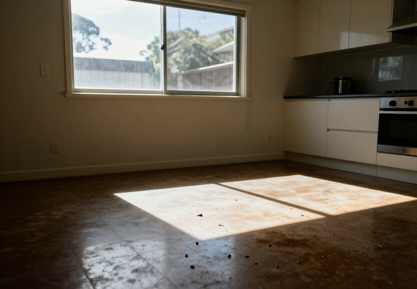 Rodent infestation in a Galston home before treatment
