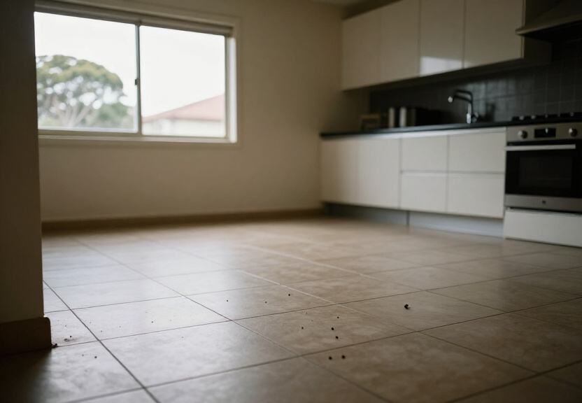 Cockroach-free kitchen after pest control treatment